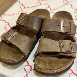 Birkenstock Arizona Oiled Leather Sandals –women’s Size 37 (6-6.5)